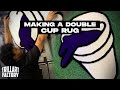 Making a double cup rug  tufting process  trill art factory