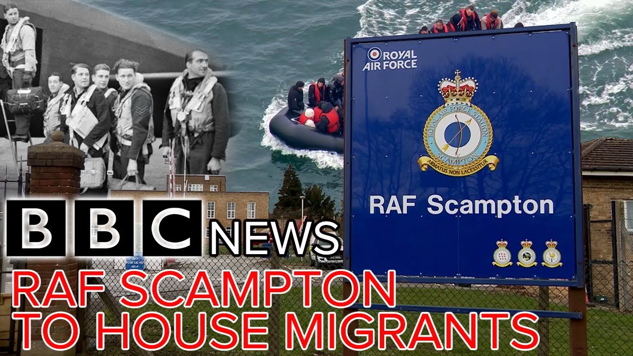 BBC report feat Sir Edward Leigh MP RAF Scampton to house 1500 illegal migrants 