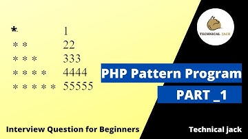 Pattern program in php | part-1