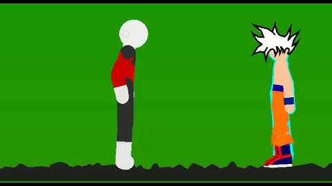 Goku Mastered Ultra Instinct vs Jiren short stick fight!! [Part 2] stick nodes 32 FPS!