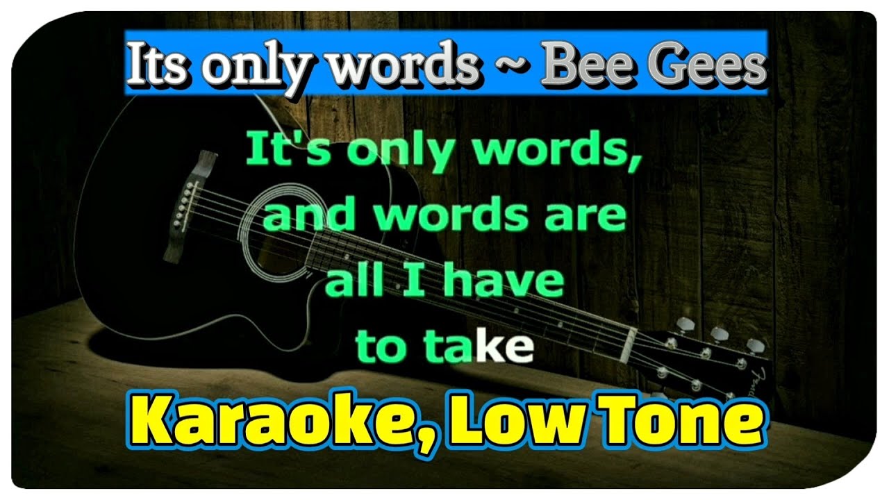 Its Only Words Bee Gees Karaoke Version YouTube its-only-words-bee-gees-karaoke-version-youtube