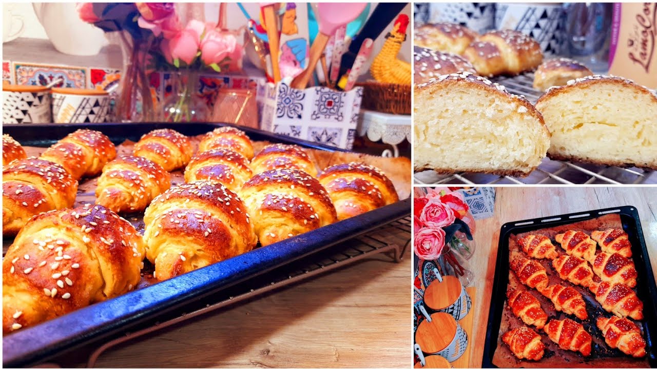 كرواصو بدون غلوتين🥐 بدون عجينة مورقة  قاع راح تعرفو تخدموه وحد البنة خرافية مع قهوة حليب سخونة☕😍