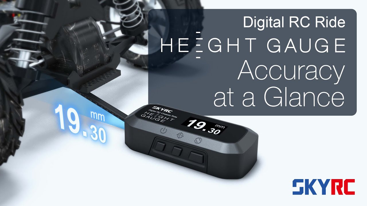 SKYRC デジタル車高ゲージ SkyRCが「Digital RC Ride Height Gauge」プロモーション映像を公開