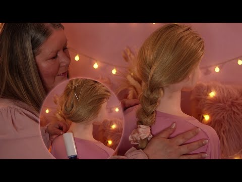 ASMR (Real Person Style) Massage, Neck Tapping, Hair Brushing, Hair Playing, Lint Roller
