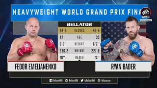 Фёдор Емельяненко против Райана Бейдера / Fedor Emelianenko vs Ryan Bader