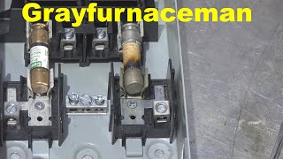 Burned fuses in disconnect