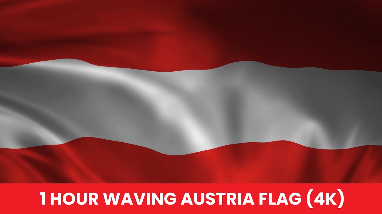 Austria Waving Flag 1 Hour Nonstop in 4K