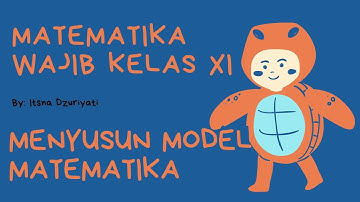 MODEL MATEMATIKA PADA PROGRAM LINEAR