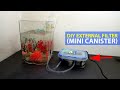 How to Make Mini DIY Canister Filter | DIY External Aquarium Filter From Plastic Jar