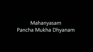 Mahanyasam - Pancha Mukha Dhyanam (R1 DSB)