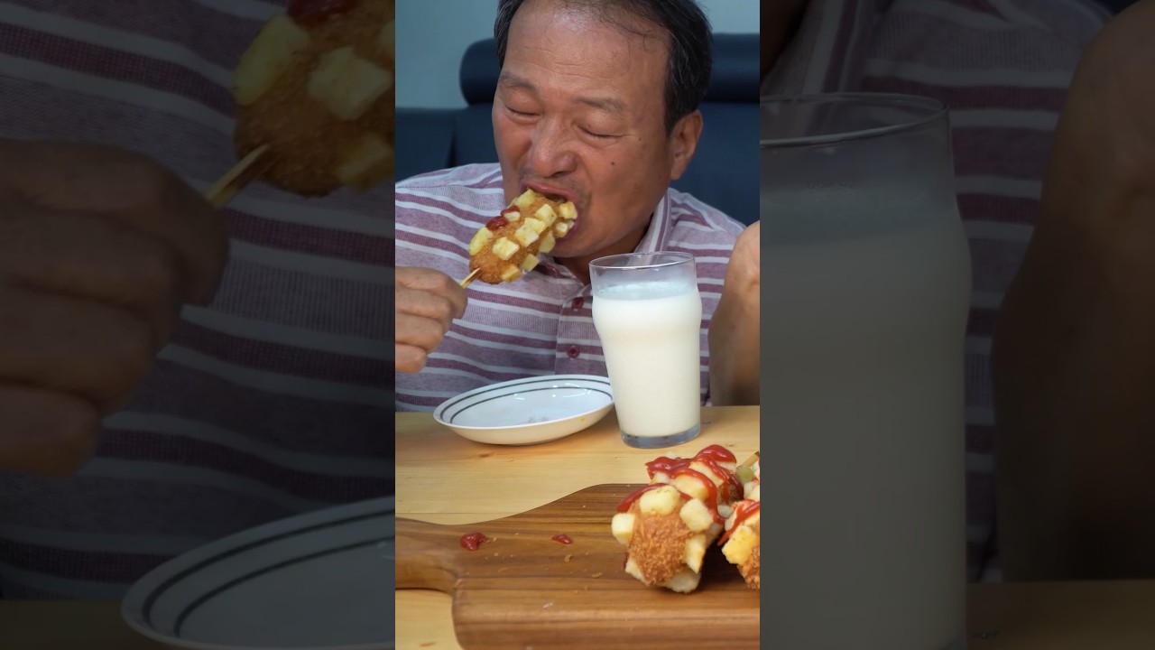 감자토핑 핫도그! #먹방 #shorts #요리