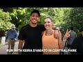 Keira D&#39;Amato Easy Run In Central Park | 8 Miles Mic&#39;ed Up