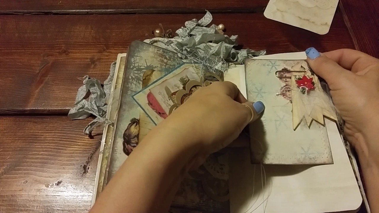 Vintage Christmas Junk Journal from Debbie - YouTube