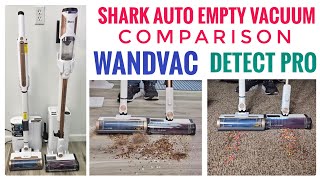 Shark Auto Empty Vacuum Comparison  Shark WS642AE WANDVAC vs Shark IW3511 Detect Pro