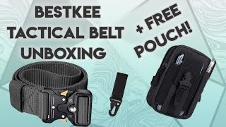 Bestkee Tactical Belt Unboxing Quick Release Tool Belt 