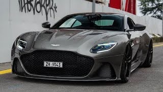 2019 Aston Martin DBS SUPERLEGGERA w\/ 710hp in ZÜRICH! Details, Start up \& Huge REVS!!