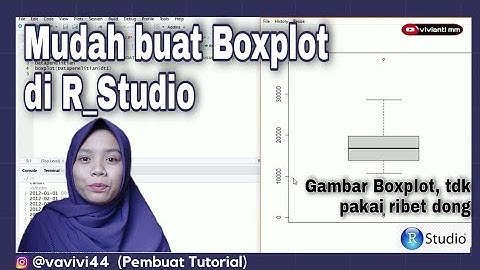 Tutorial buat Boxplot dengan software R Studio, Sekalian bisa ubah warna dengan mudah :)