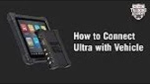 (2/5) Autel MaxiSys Ultra: How to connect Ultra with vehicle