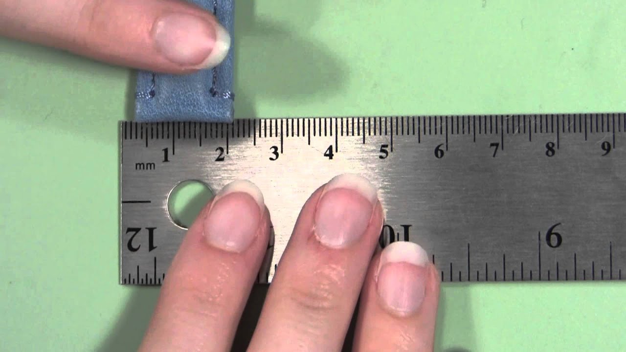 How to Measure a Leather Watch Band - YouTube