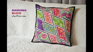 Patchwork Diamonds Block - Proplétané diamanty - interlacing