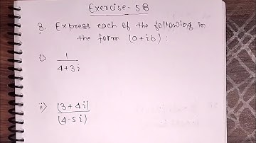 Complex Number Ex 5B / Qno 3/4/5 R S Agarwal class 11 Maths solutions