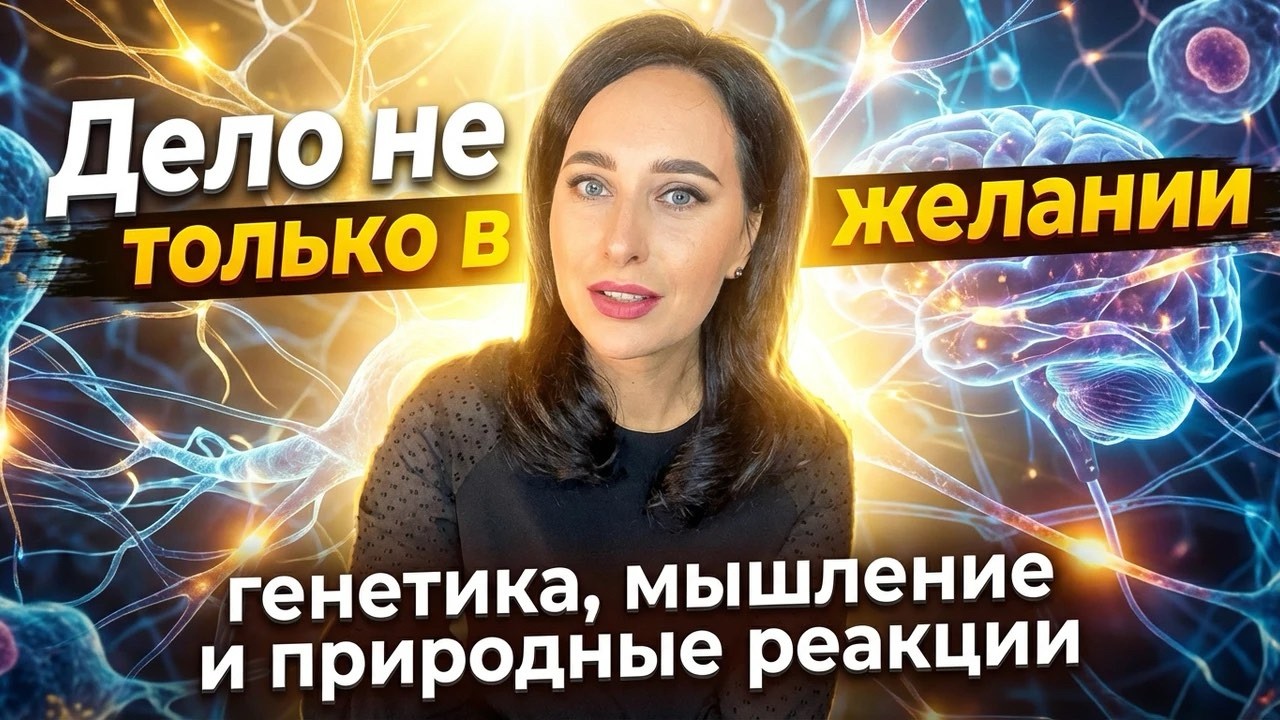 Почему одних «хочу» недостаточно: генетика, мышление и природные реакции