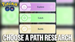Pokémon Go 'Explore Catch Battle' Choose a Path options gameplay