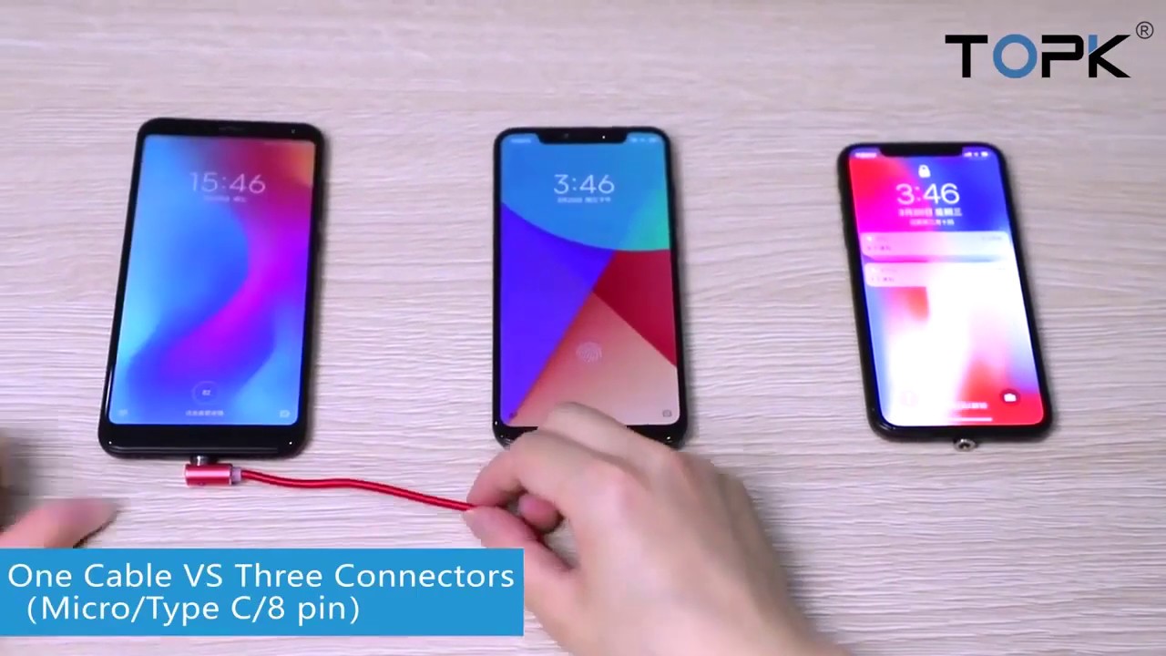 Магнитный Micro USB кабель для iPhone Samsung Huawei - YouTube