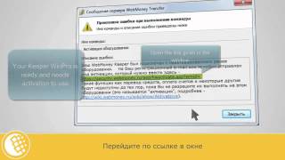 Webmoney Keeper Winpro - First Run And Activation