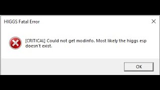 Higgs esp does not exist FIX