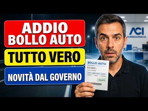 Video ADDIO BOLLO AUTO: abolito dal Governo Ecco i Modelli Esenti (e chi paga ancora)