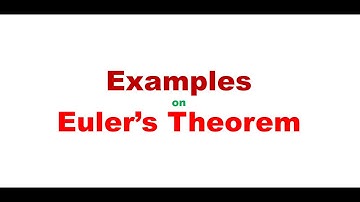 Examples on Euler