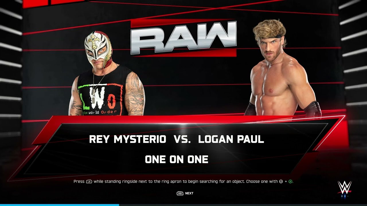 Rey Mysterio VS Logan Paul #wwe #wwe2k25 #wweuniverse #reymysterio #loganpaul