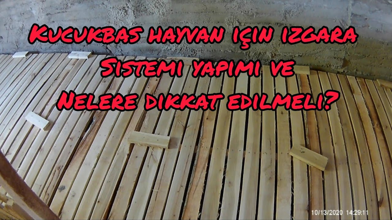 KÜÇÜKBAŞ HAYVAN IZGARA ALTLIK SİSTEMİ YAPIMI VE ÖLÇÜLERİ NASIL OLMALIDIR?