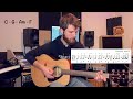 Acoustic Play Along - C G Am F #1 - Beginner Chord Practice