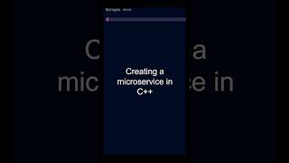Creating a microservice in C++