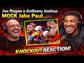 Jake Paul HUMILIATED — Joe Rogan &amp; Anthony Joshua Laugh After KO Loss