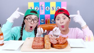 Kielbasa Sausage Challenge Dona Mukbang