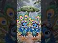 🌈 The Peacock Brothers: Rainy Rainbow Dance 🦚☔ | 3D Animation #shorts #kids