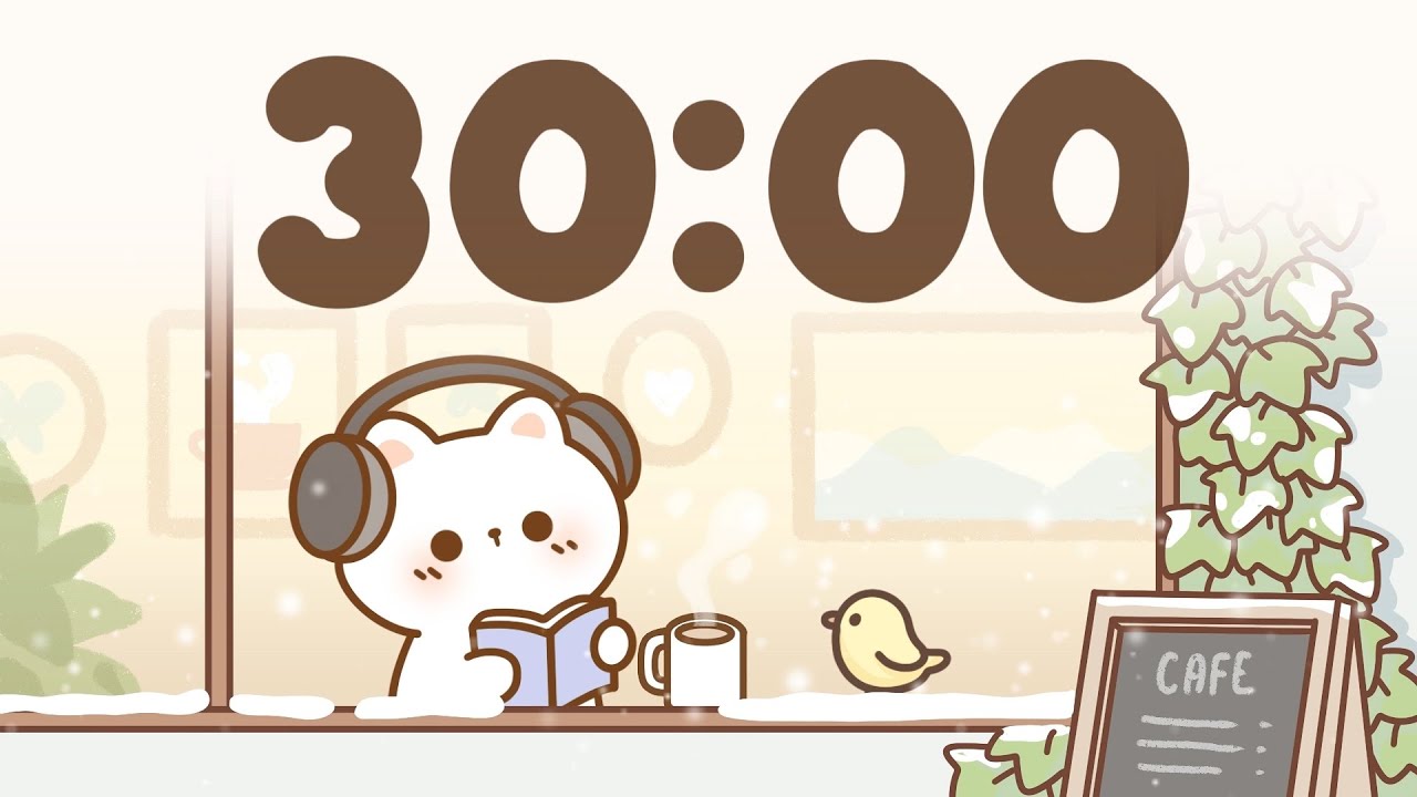 30 Minute Timer 🐱 Study Timer for Classroom Focus