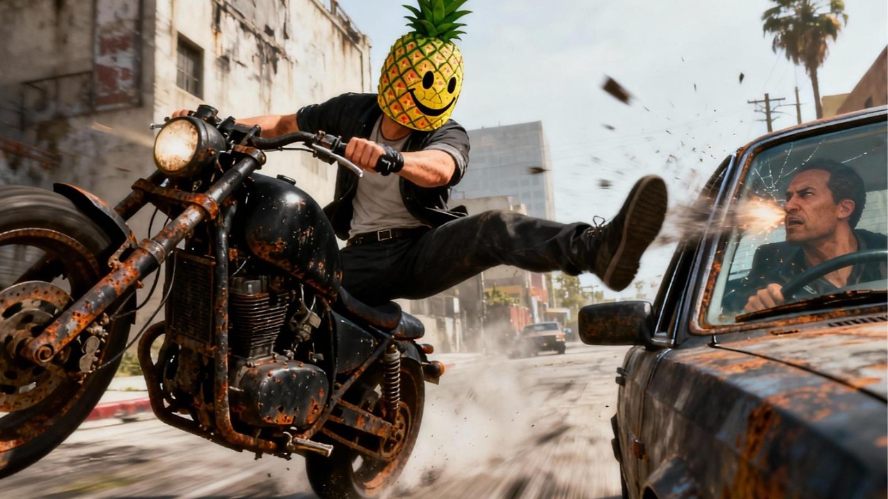 GTA Deathbike is amazing for rage baiting NPCs 🔥