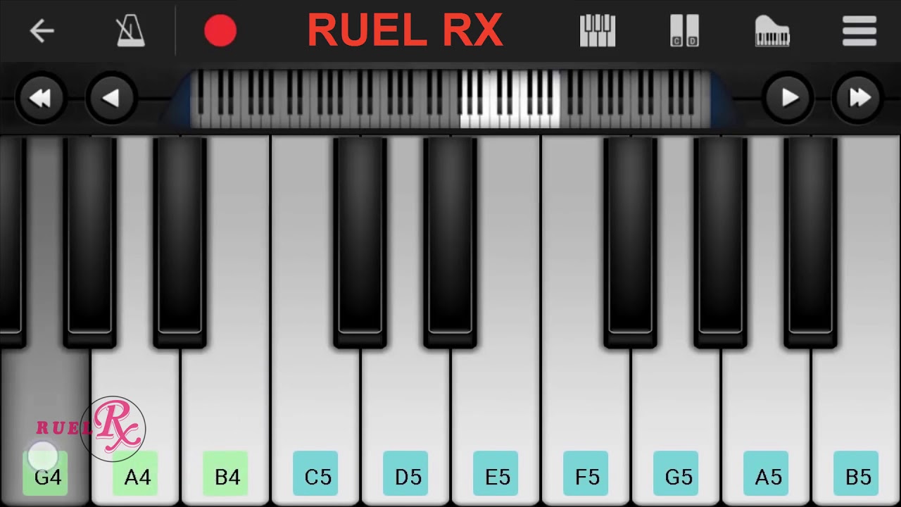 How to play Happy Birthday to you on piano  -  Mobile  Piano Tutorial