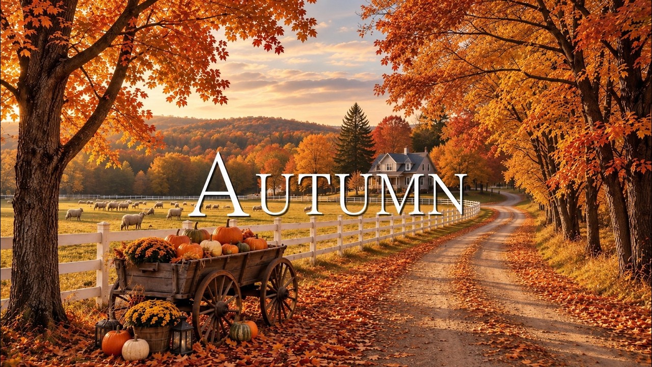 Finding Peace at Cozy Fall Coffee Shop Ambience 🍂 Soft Jazz Music ...