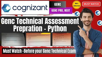 🔥Cognizant GenC Technical Assessment Cluster 2 | Python Coding and Programming Full Prepration