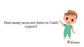 1 lakh money how many zeros are there in 1lakh rupees