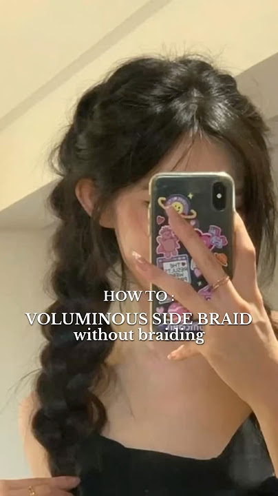 How to get Voluminous Side Braid without braiding 🙌🏻