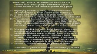 052 Ali İmran Suresi 23 - 29