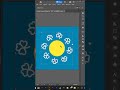 Duplicate around any object in illustrator in less than 1 minute. #shorts #adobeillustrator