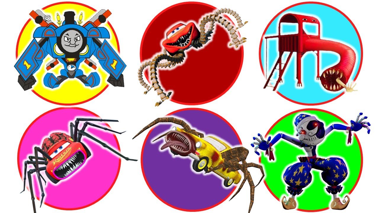 KUMPULAN MONSTER !! Caine, Timothy Train, Train Eater,  Pikachu Train, Triple House Head, Starro