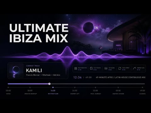 Afro House × Latin House Mix · Ibiza Ushuaia Continuous Set - 5K - DRAYN AI DJ · 49-min